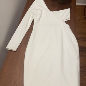 White body con dress